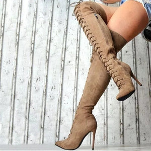High Lace Boots