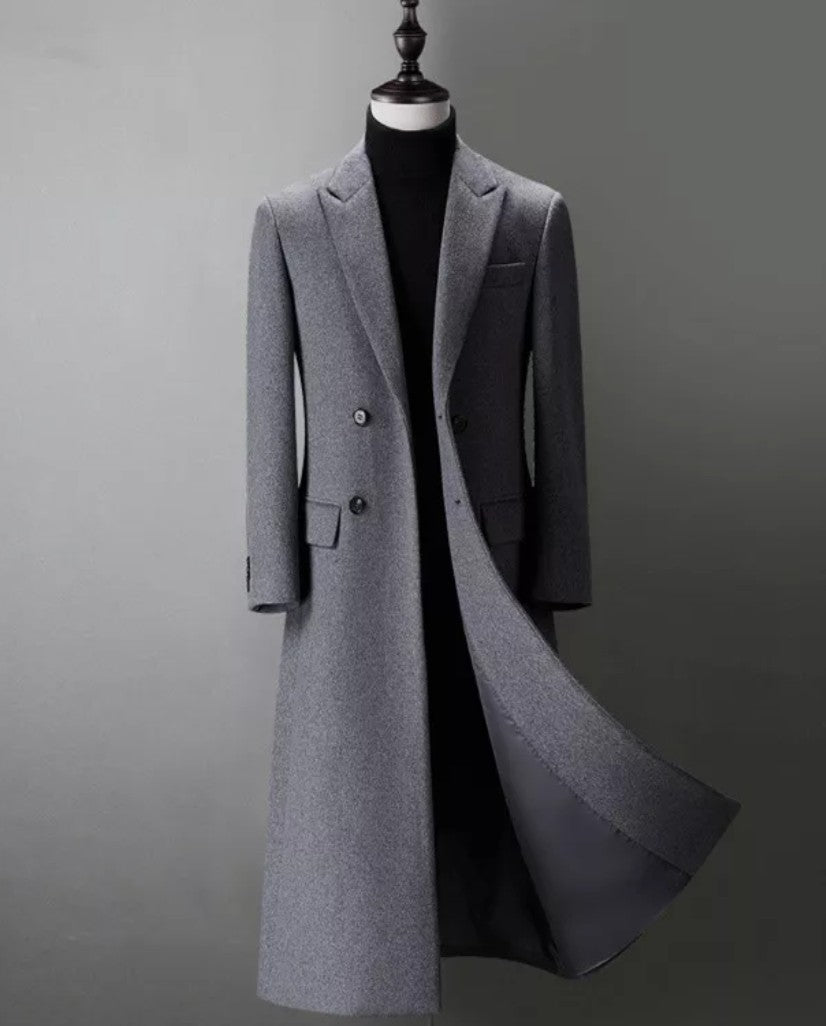 Slim Fit Wool Blend Coat