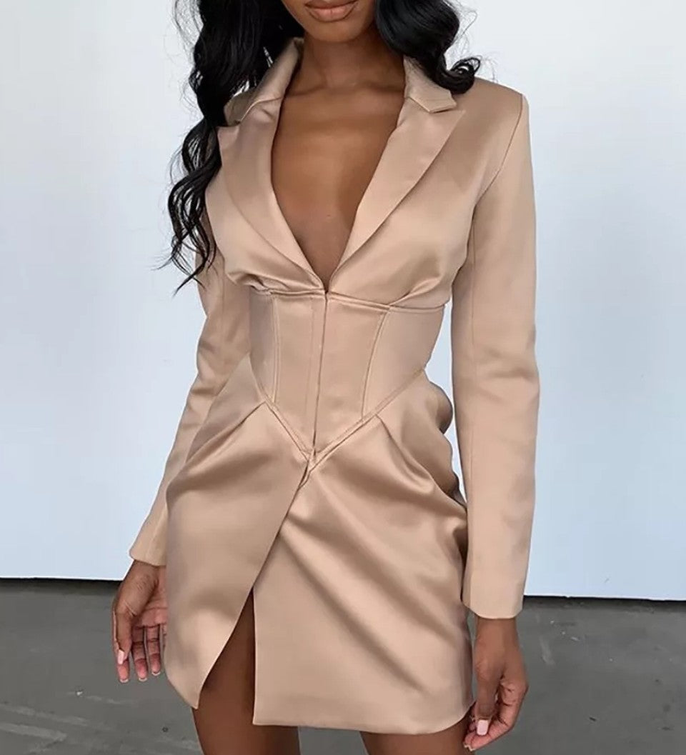 Corset Blazer Dress – Isabella Magazine Shop Corset Blazer Dress – Isabella Magazine Shop