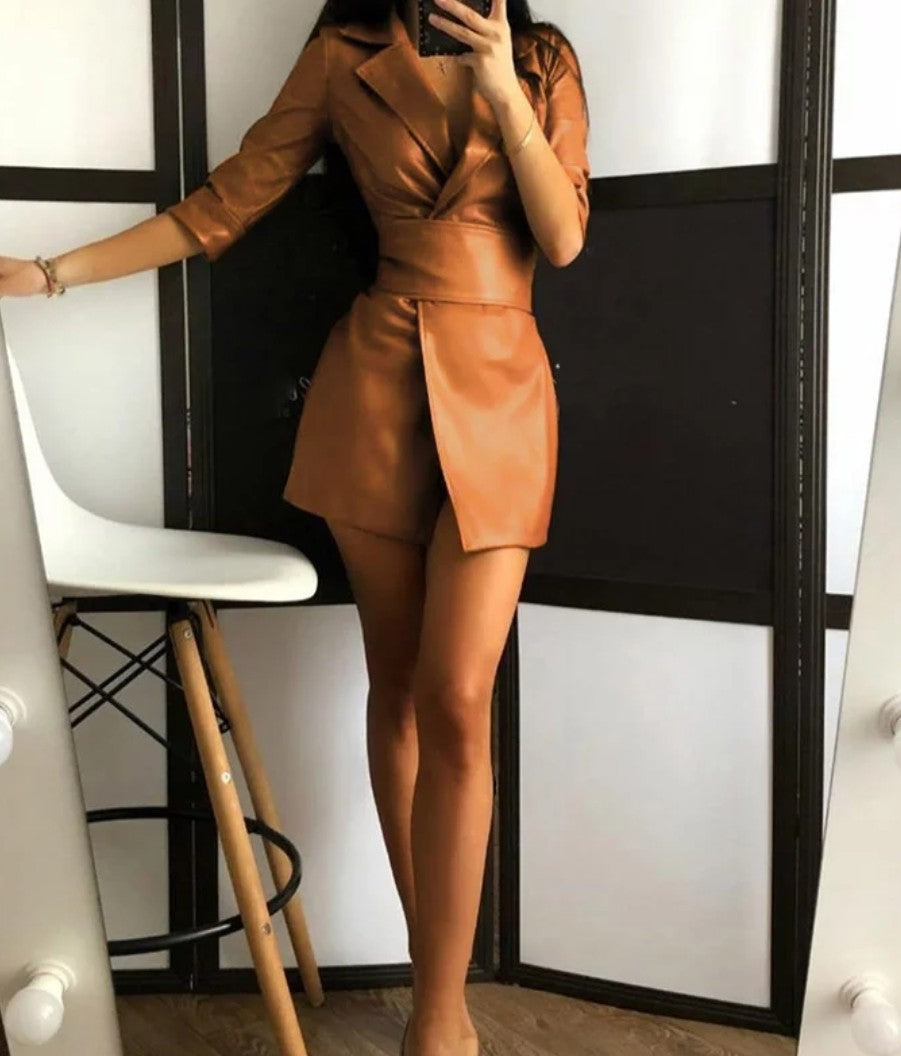 Faux Leather Jacket Dress Isabella Magazine Shop Faux Leather Jacket Dress Isabella Magazine Shop