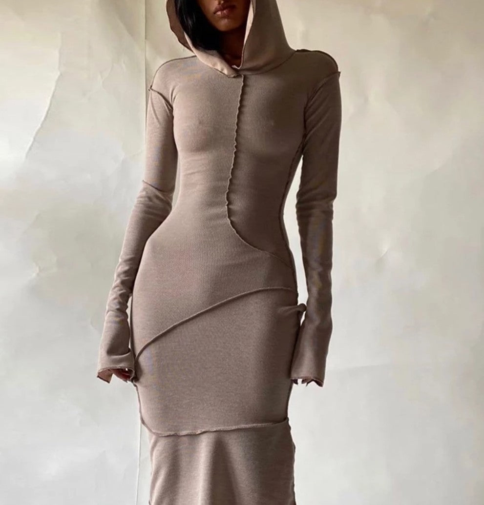 Full Length Hoodie Dress