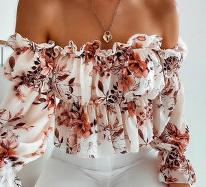 Off the Shoulder Ruffle Top