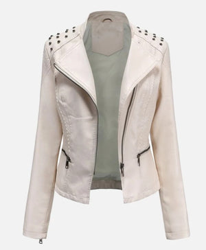 PU Studded Leather Jacket