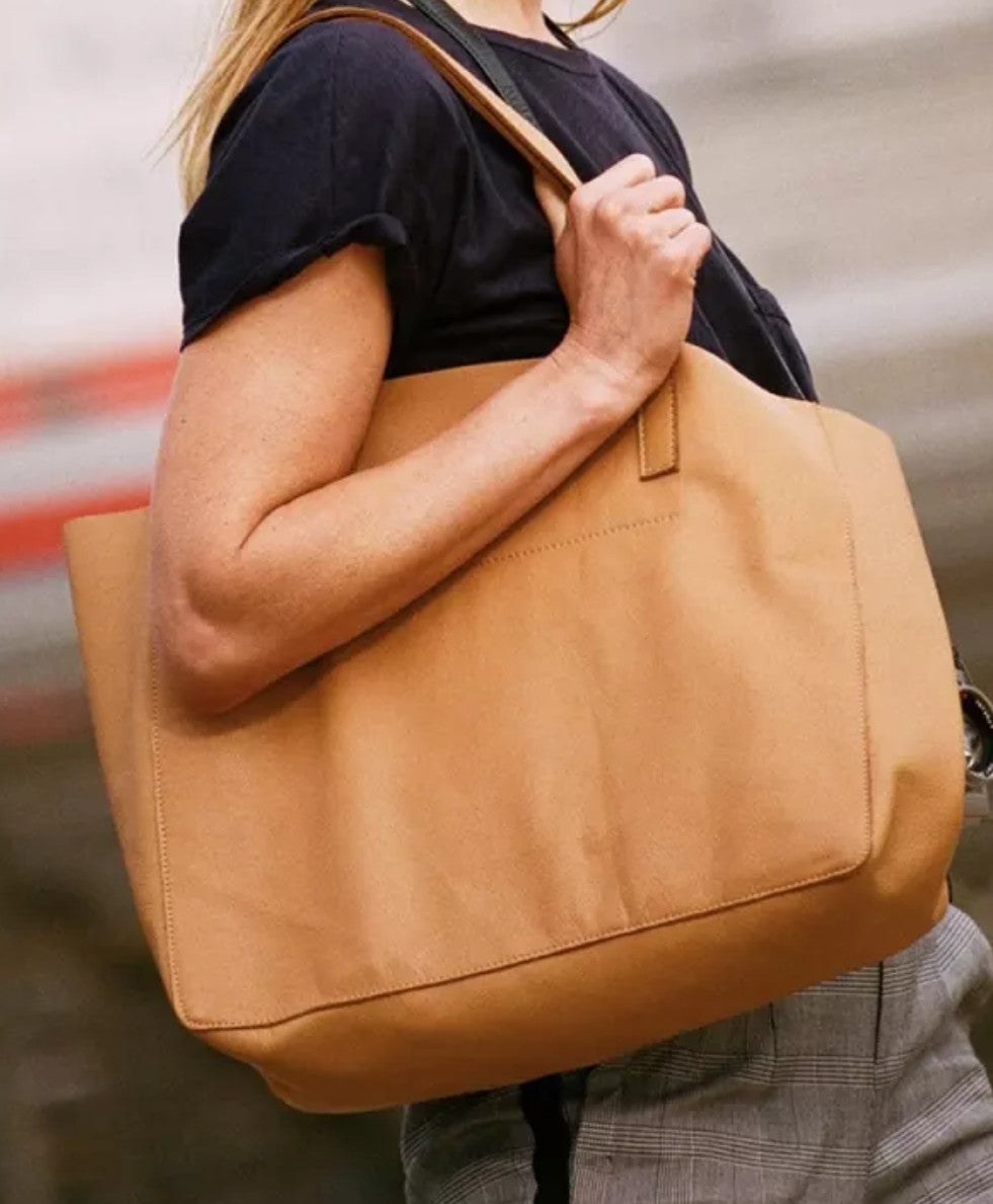 Huge Leather Satchel Bag