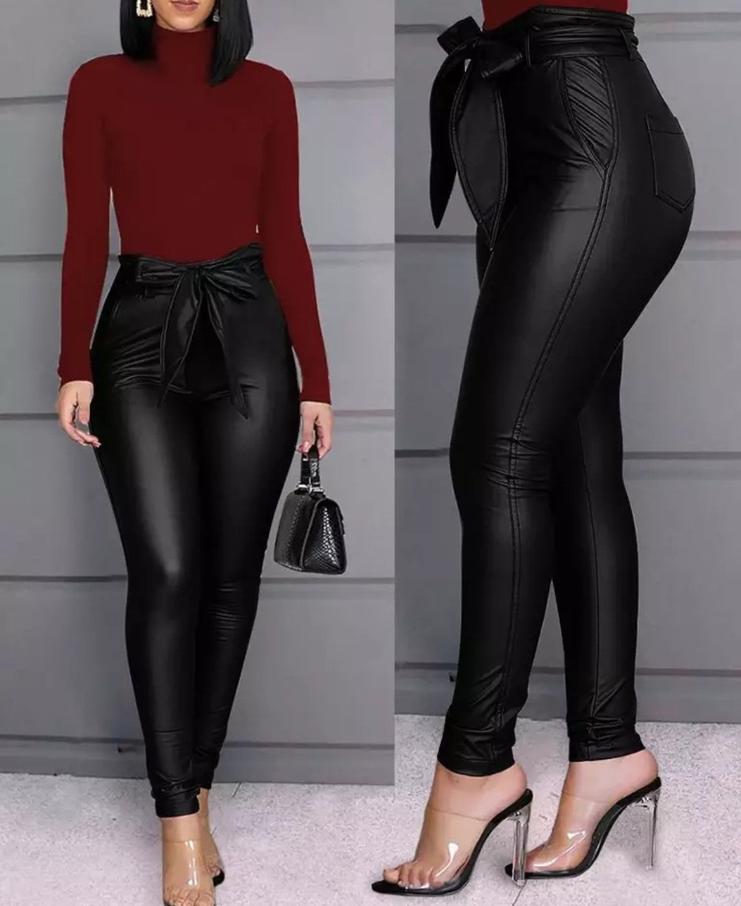 Faux Leather Xtra Stretch Pants