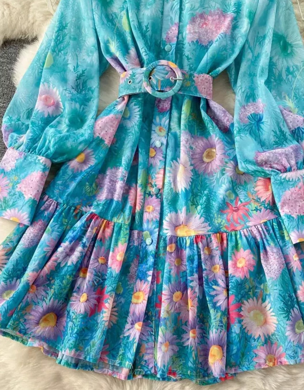 Boho Floral Runaway Summer Dress