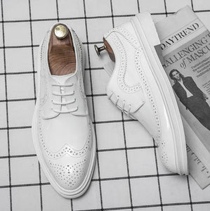 Men's Casual Wing Tip Shoes