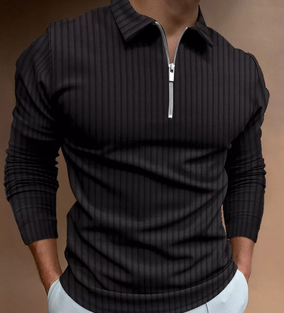 Men's Quarter Zip Shirt with Collar